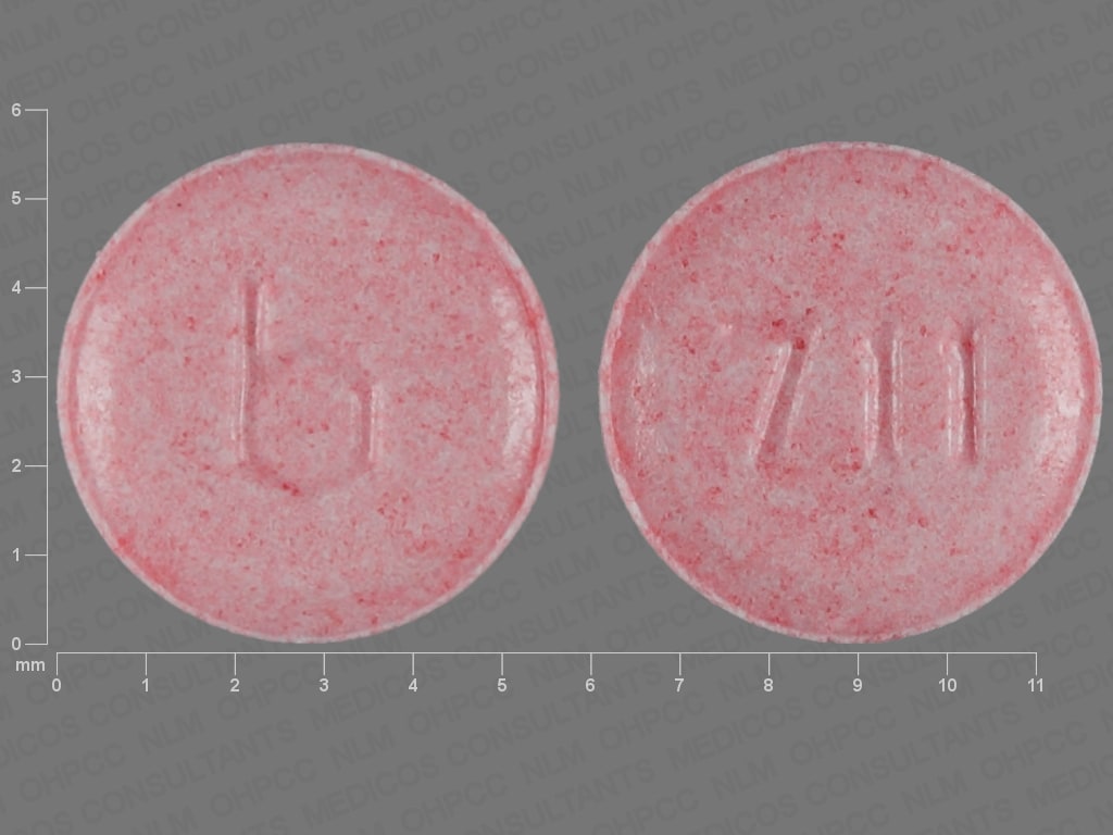 Image 1 - Imprint b 711 - Tri-Legest Fe ethinyl estradiol 0.02 mg / norethindrone 1 mg