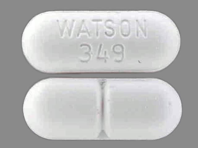 Image 1 - Imprint WATSON 349 - acetaminophen/hydrocodone 500 mg / 5 mg