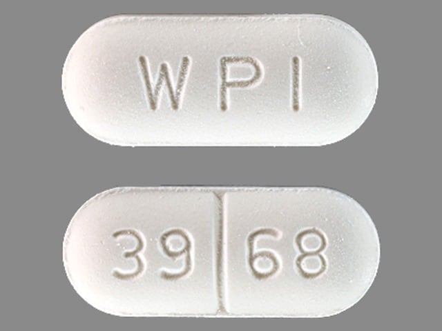 Imprint WPI 39 68 - chlorzoxazone 500 mg