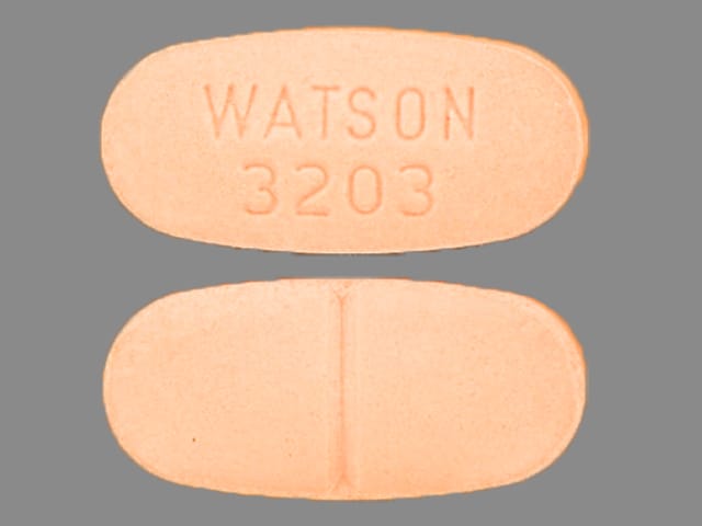Image 1 - Imprint WATSON 3203 - acetaminophen/hydrocodone 325 mg / 7.5 mg