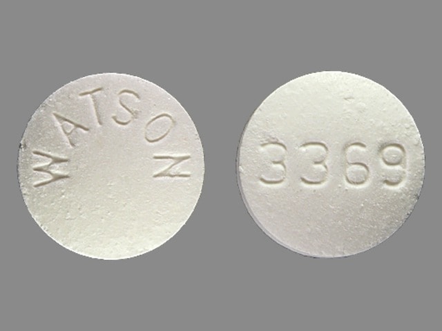 Image 1 - Imprint WATSON 3369 - acetaminophen/butalbital/caffeine 325 mg / 50 mg / 40 mg