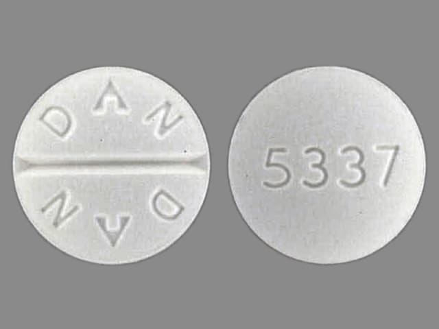 Imprint DAN DAN 5337 - trihexyphenidyl 5 mg
