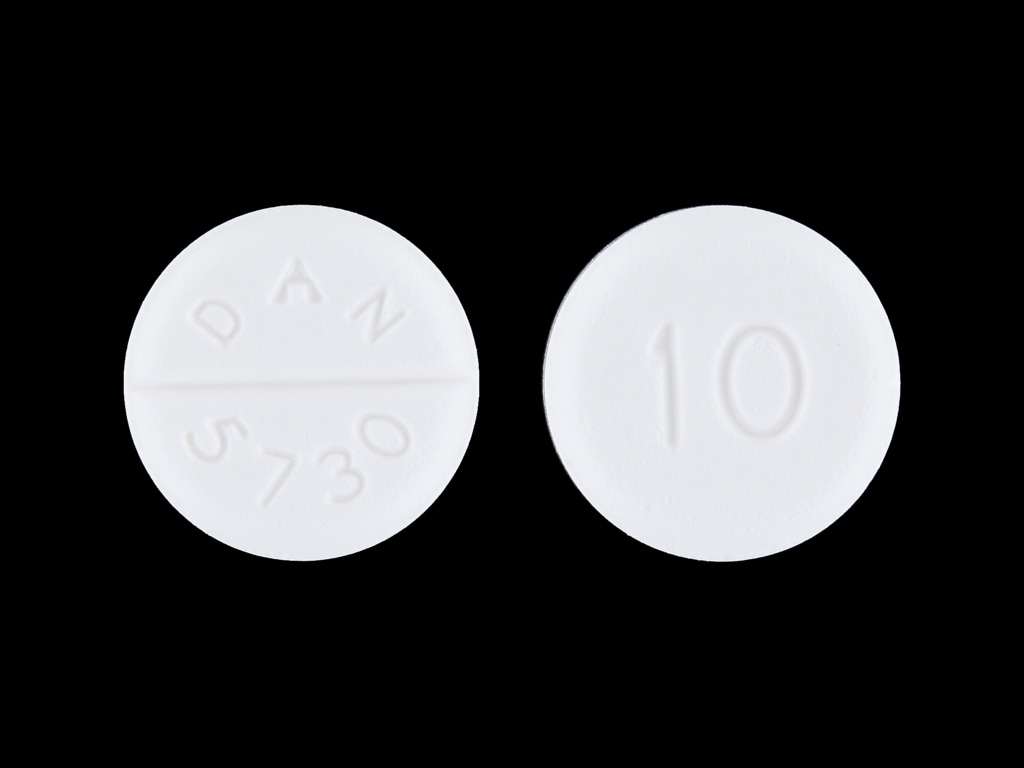 Image 1 - Imprint 10 DAN 5730 - baclofen 10 mg