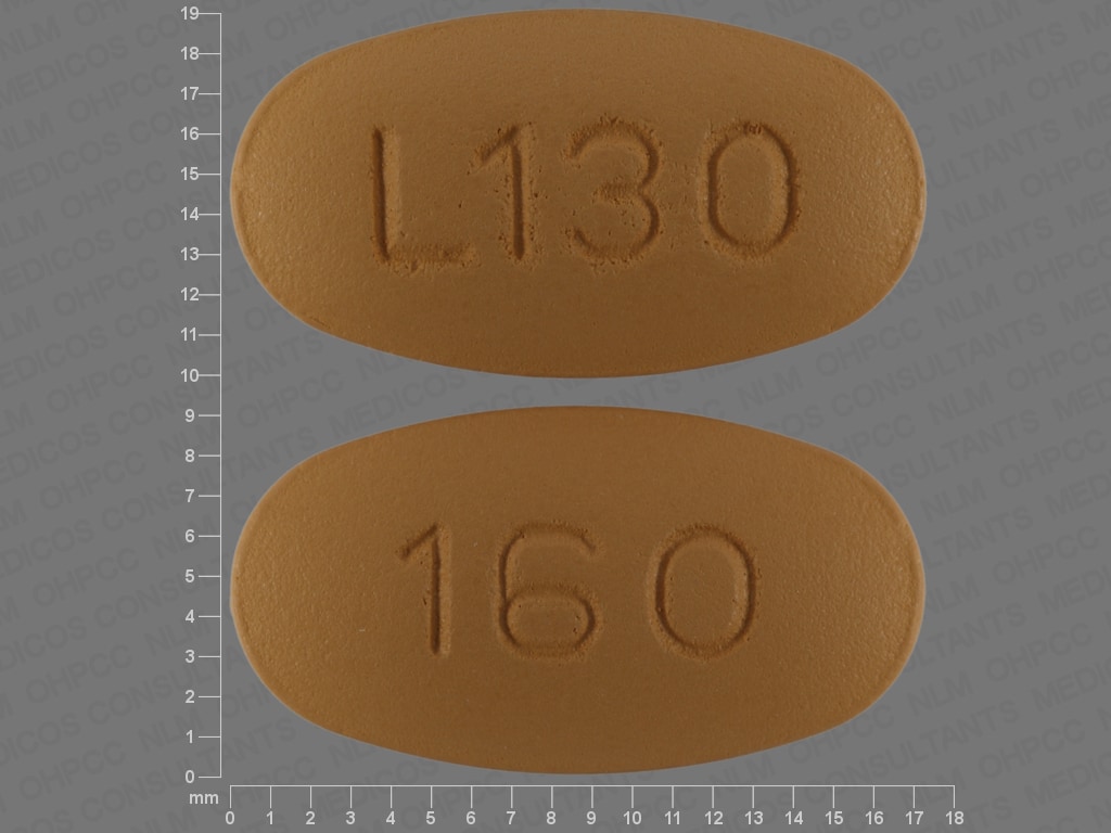 Image 1 - Imprint L130 160 - valsartan 160 mg