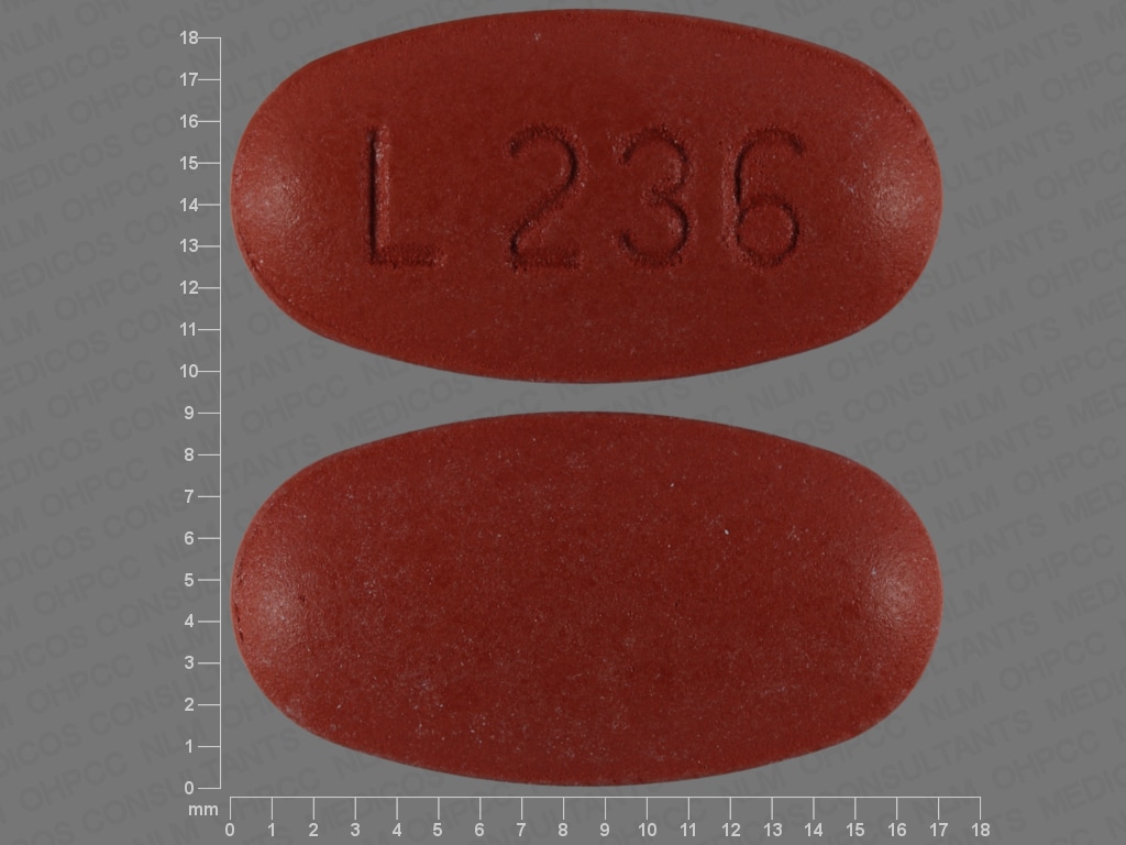 Image 1 - Imprint L236 - hydrochlorothiazide/valsartan 12.5 mg / 160 mg