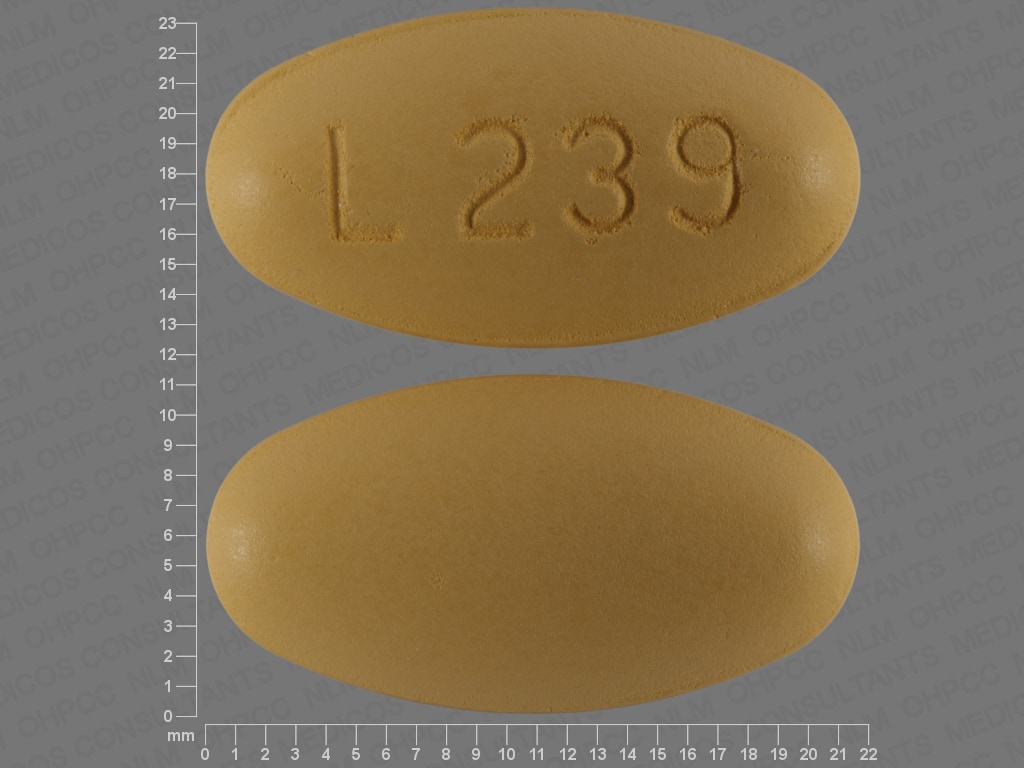 Image 1 - Imprint L239 - hydrochlorothiazide/valsartan 25 mg / 320 mg