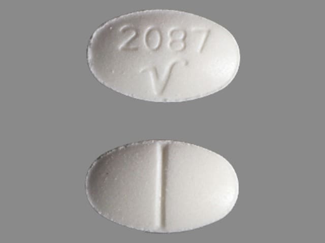 Image 1 - Imprint 2087 V - alprazolam 0.25 mg