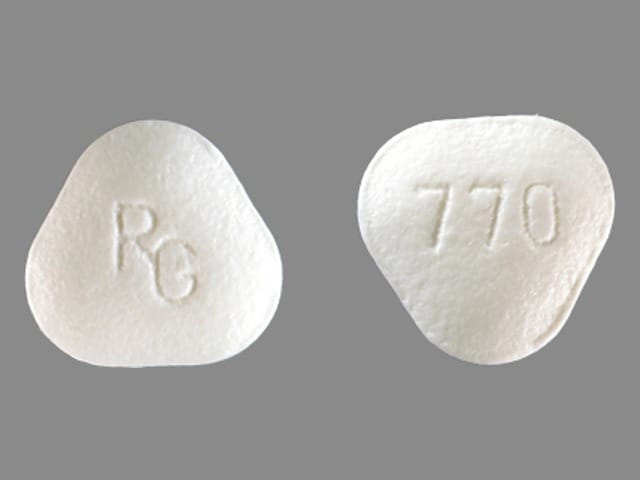 Imprint RG 770 - finasteride 5 mg