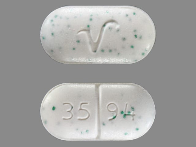 Image 1 - Imprint V 35 94 - acetaminophen/hydrocodone 500 mg / 7.5 mg