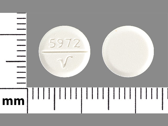 Imprint 5972 V - trihexyphenidyl 5 mg