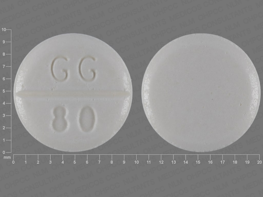 Image 1 - Imprint GG 80 - furosemide 80 mg