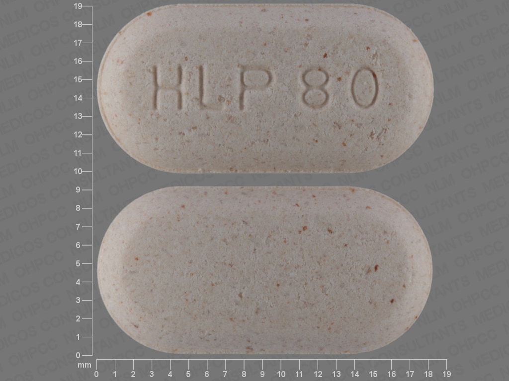 Image 1 - Imprint HLP 80 - pravastatin 80 mg