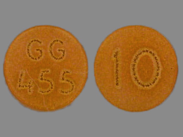 Imprint GG 455 10 - chlorpromazine 10 mg