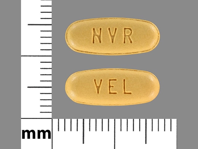 Image 1 - Imprint NVR VEL - amlodipine/hydrochlorothiazide/valsartan 5 mg / 25 mg / 160 mg