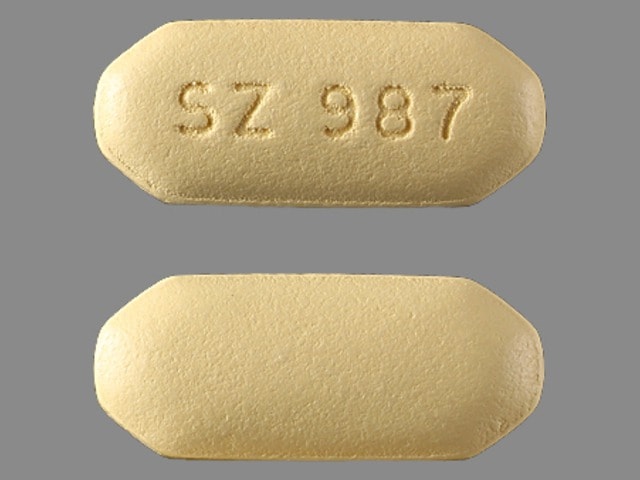 Image 1 - Imprint SZ 987 - levofloxacin 750 mg