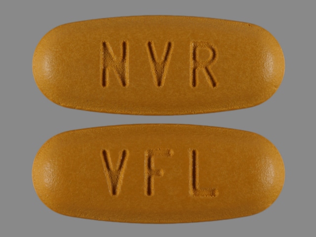 Image 1 - Imprint NVR VFL - amlodipine/hydrochlorothiazide/valsartan 10 mg / 25 mg / 320 mg