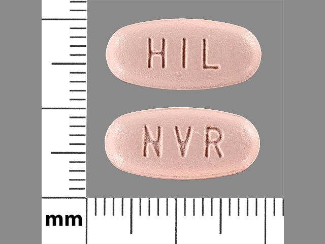 Image 1 - Imprint NVR HIL - hydrochlorothiazide/valsartan 12.5 mg / 320 mg