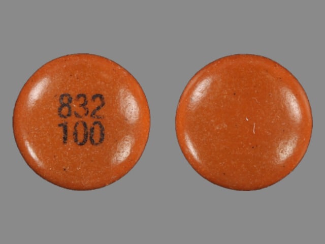 Image 1 - Imprint 832 100 - chlorpromazine 100 mg