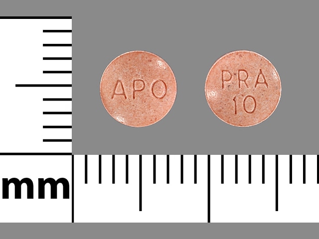 Image 1 - Imprint APO PRA 10 - pravastatin 10 mg