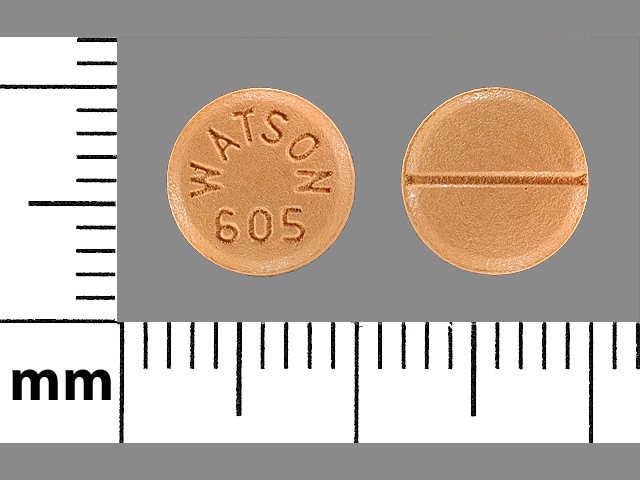 Imprint WATSON 605 - labetalol 100 mg