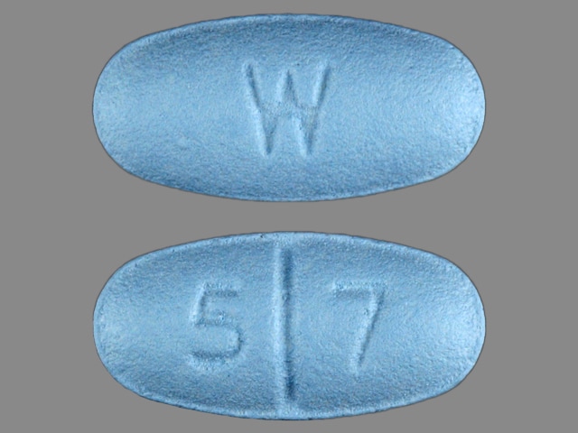 Image 1 - Imprint W 5 7 - sertraline 50 mg