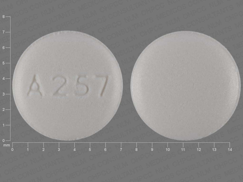 Image 1 - Imprint A257 - clonidine 0.1 mg