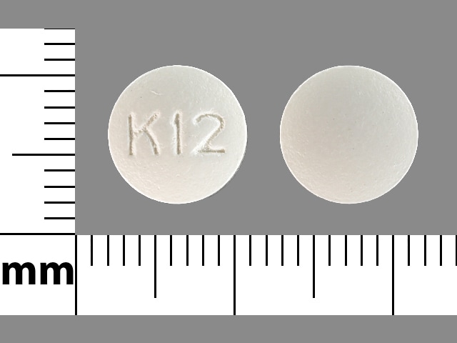 Pill Finder K 12 White Round