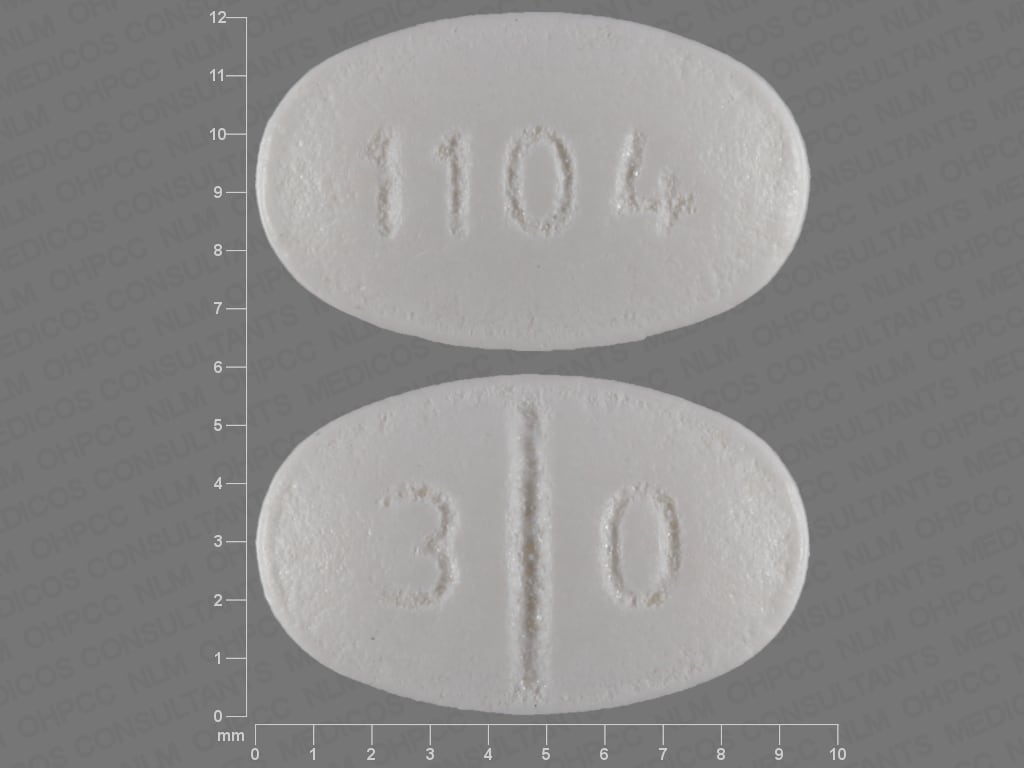 Image 1 - Imprint 3 0 1104 - isosorbide mononitrate 30 mg