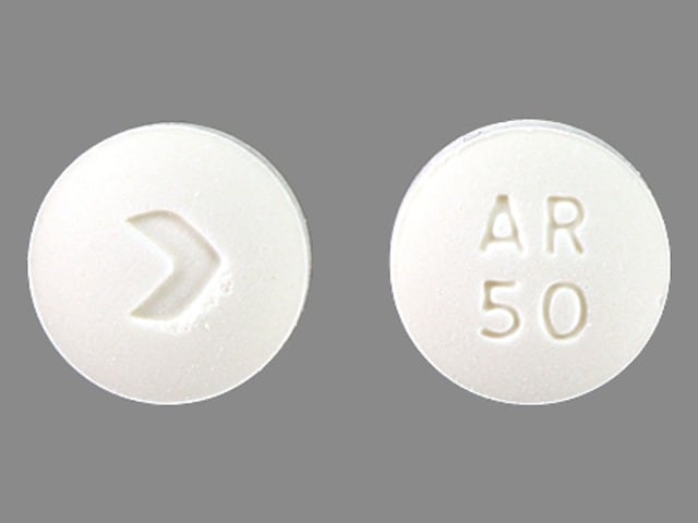 Image 1 - Imprint > AR 50 - acarbose 50 mg