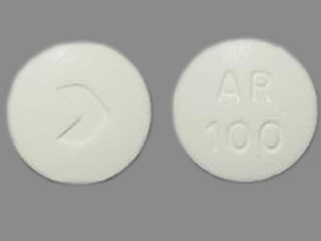 Image 1 - Imprint > AR 100 - acarbose 100 mg