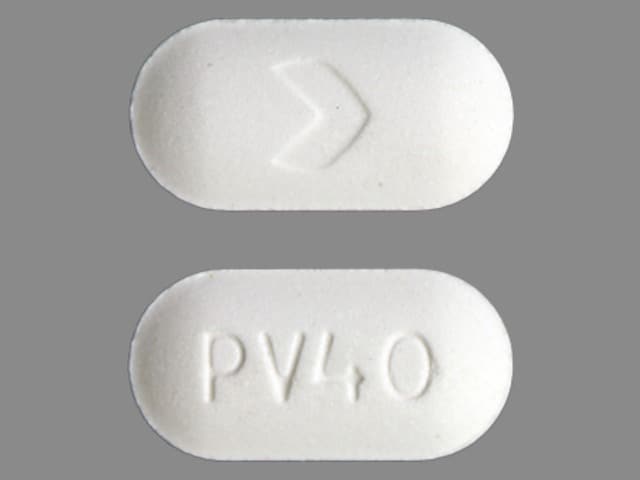 Image 1 - Imprint PV 40 > - pravastatin 40 mg