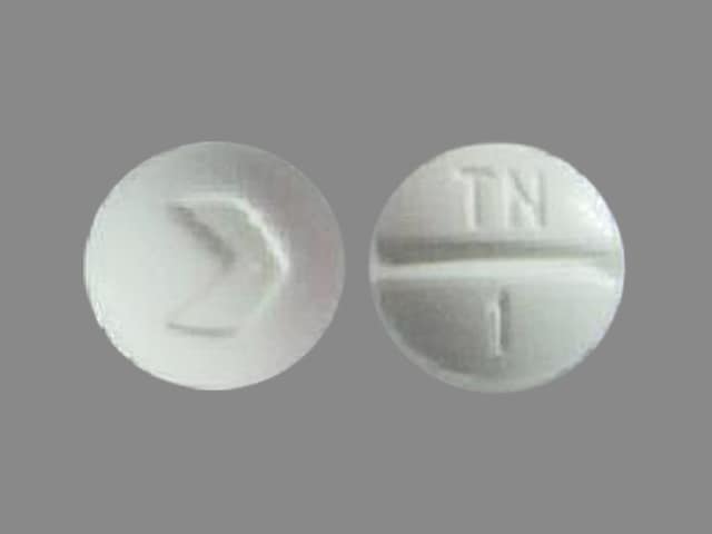 Image 1 - Imprint TN 1 > - trandolapril 1 mg