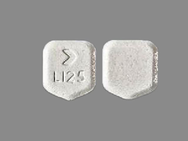 Image 1 - Imprint > LI25 - lamotrigine 25 mg