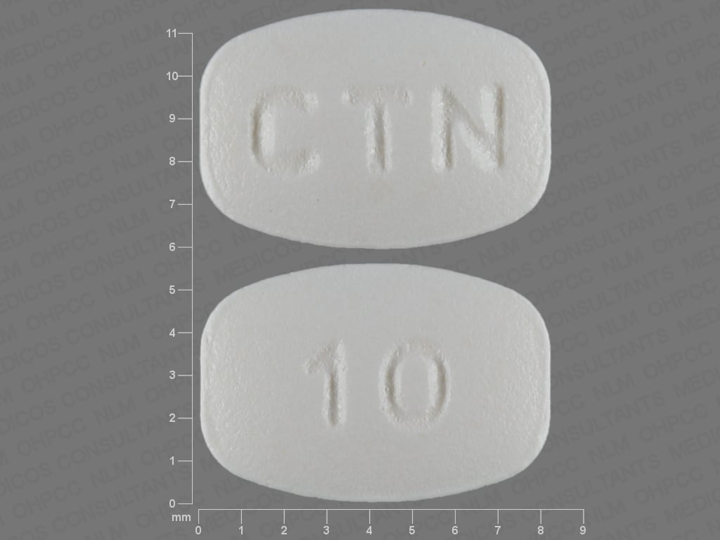 Image 1 - Imprint CTN 10 - cetirizine 10 mg