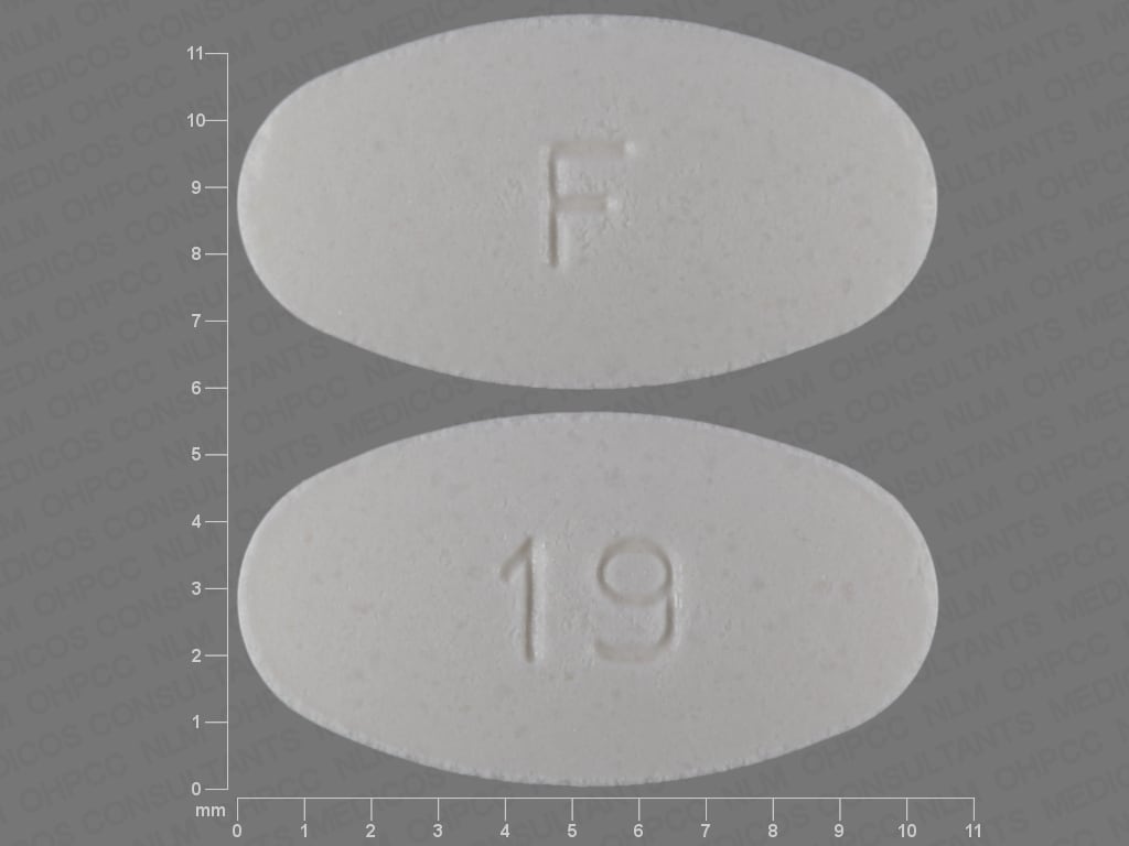 Image 1 - Imprint F 19 - alendronate 35 mg