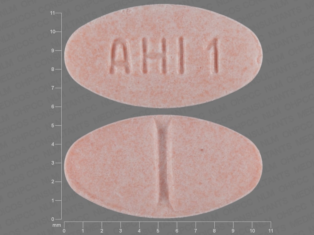 Image 1 - Imprint AHI 1 - glimepiride 1 mg