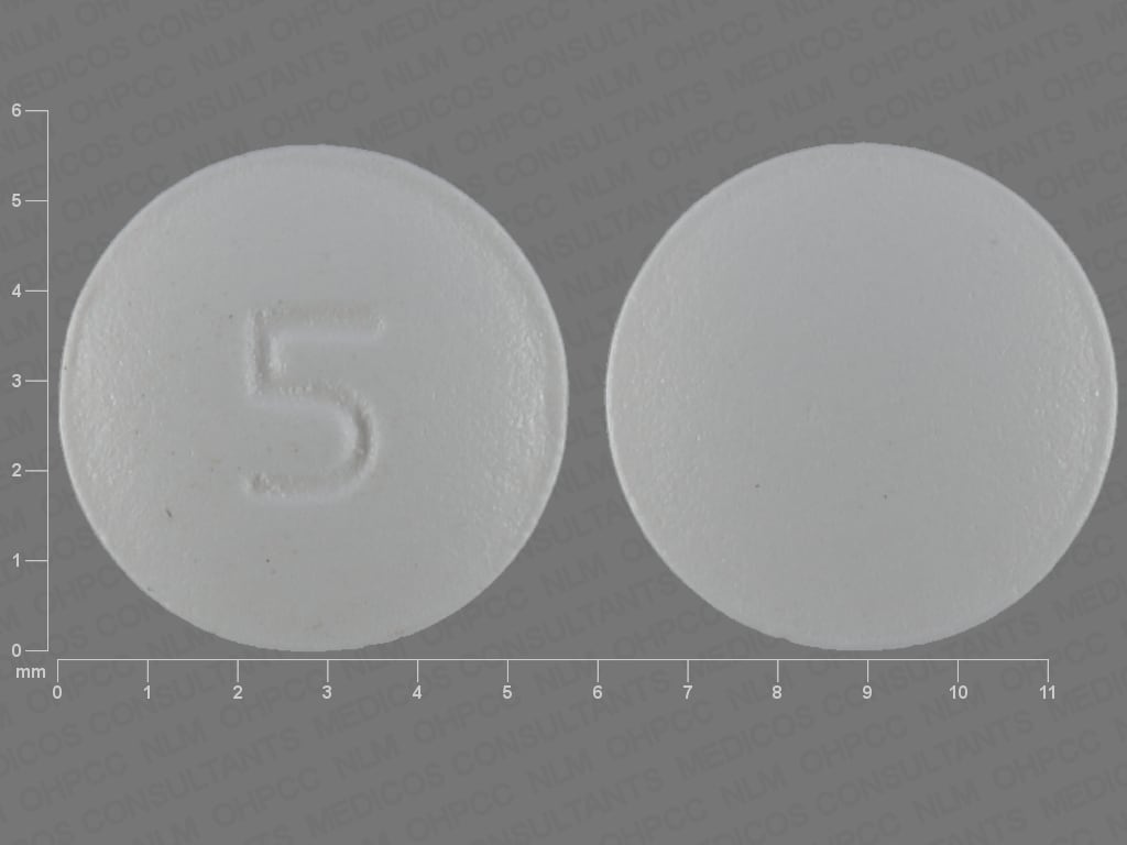 Image 1 - Imprint 5 - escitalopram 5 mg (base)