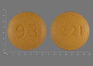 Image 1 - Imprint 93 221 - risperidone 0.25 mg
