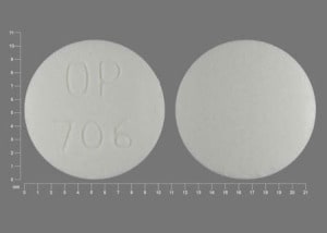 Imprint OP 706 - disulfiram 250 mg