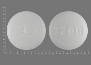 Imprint 7208 93 - mirtazapine 45 mg