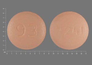 Imprint 93 7241 - risperidone 2 mg