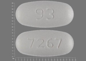 Image 1 - Imprint 93 7267 - metformin 500 mg