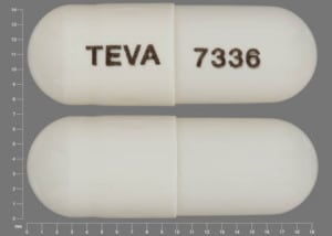 Image 1 - Imprint TEVA 7336 - topiramate 25 mg
