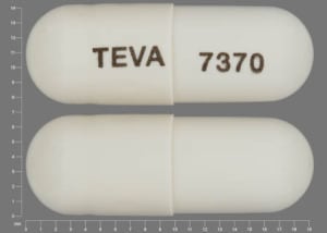 Image 1 - Imprint TEVA 7370 - amlodipine/benazepril 2.5 mg / 10 mg