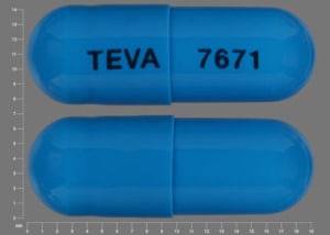 Image 1 - Imprint TEVA 7671 - amlodipine/benazepril 10 mg / 40 mg