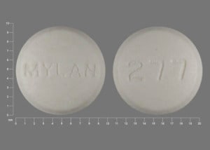 Image 1 - Imprint 277 MYLAN - amitriptyline/chlordiazepoxide 25 mg /  10 mg