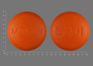 Image 1 - Imprint 574 MYLAN - amitriptyline/perphenazine 25 mg / 4 mg