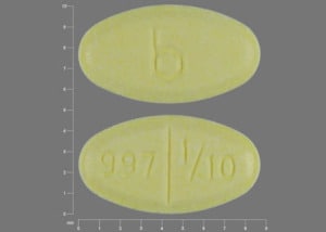 Imprint b 997 1/10 - fludrocortisone 0.1 mg