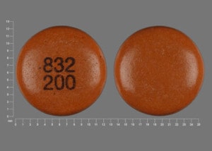 Image 1 - Imprint 832 200 - chlorpromazine 200 mg