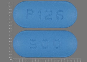 Image 1 - Imprint 500 P126 - cefuroxime 500 mg